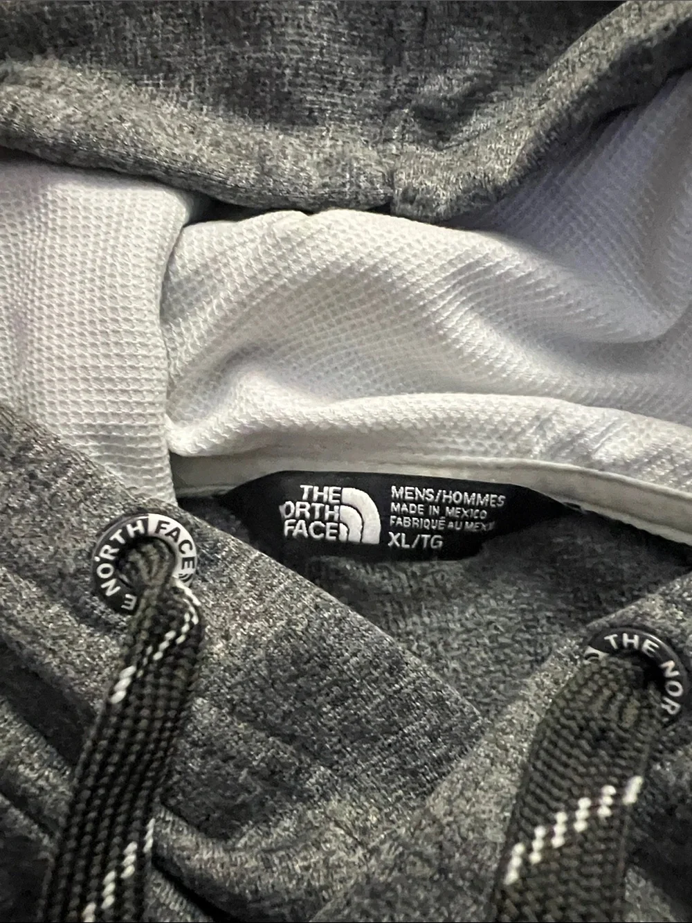 The North Face Heather Gray Pullover Hoodie with White Logo